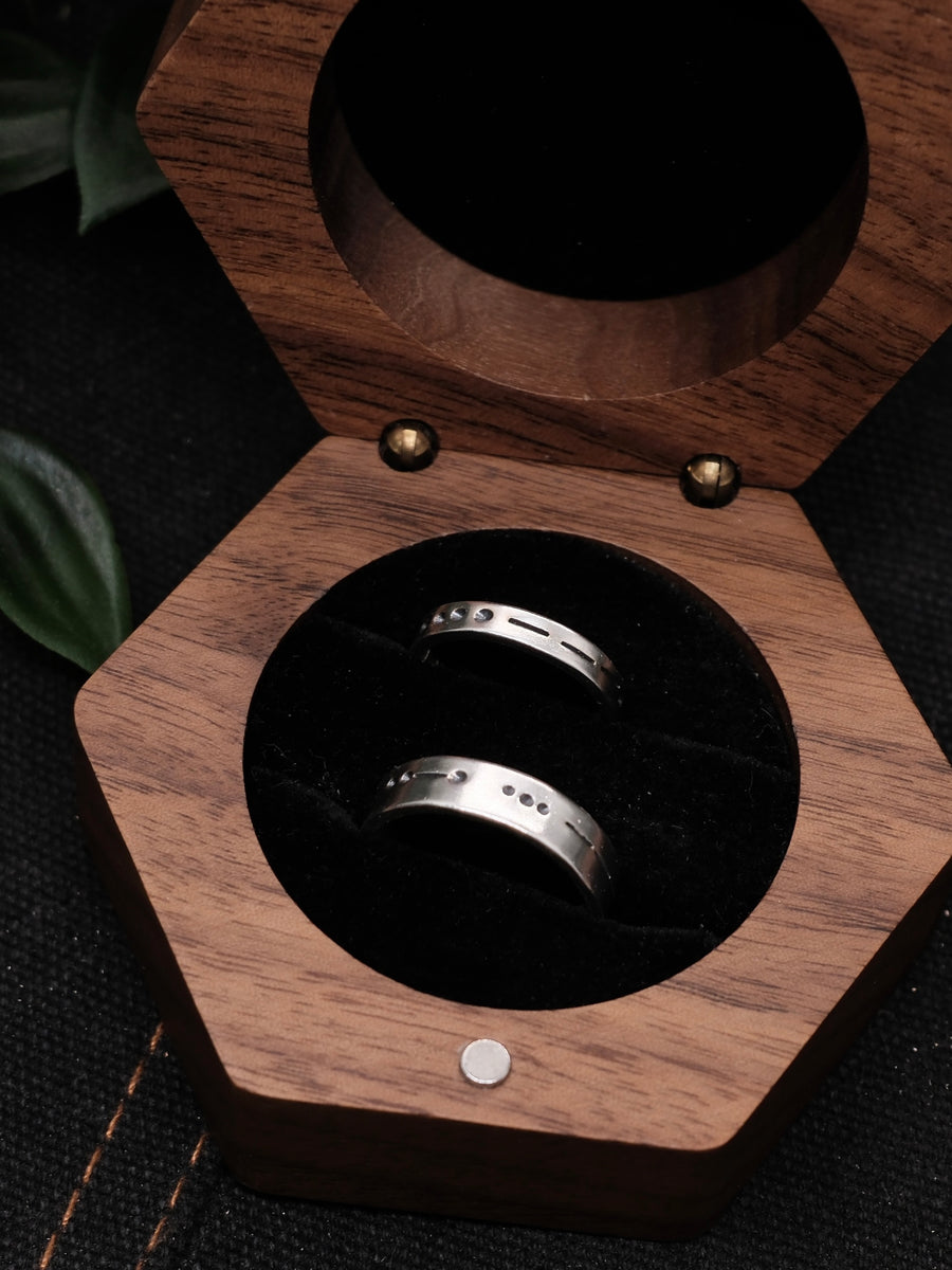 Morse code ring design reference